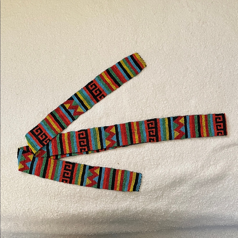 Beaded sash/ belt